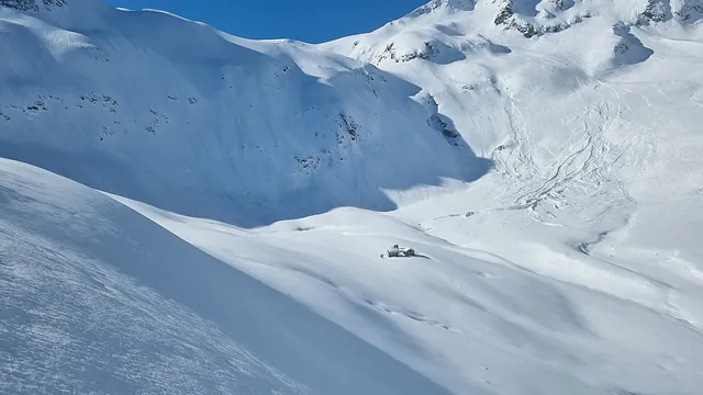 Fjellandskap med snø